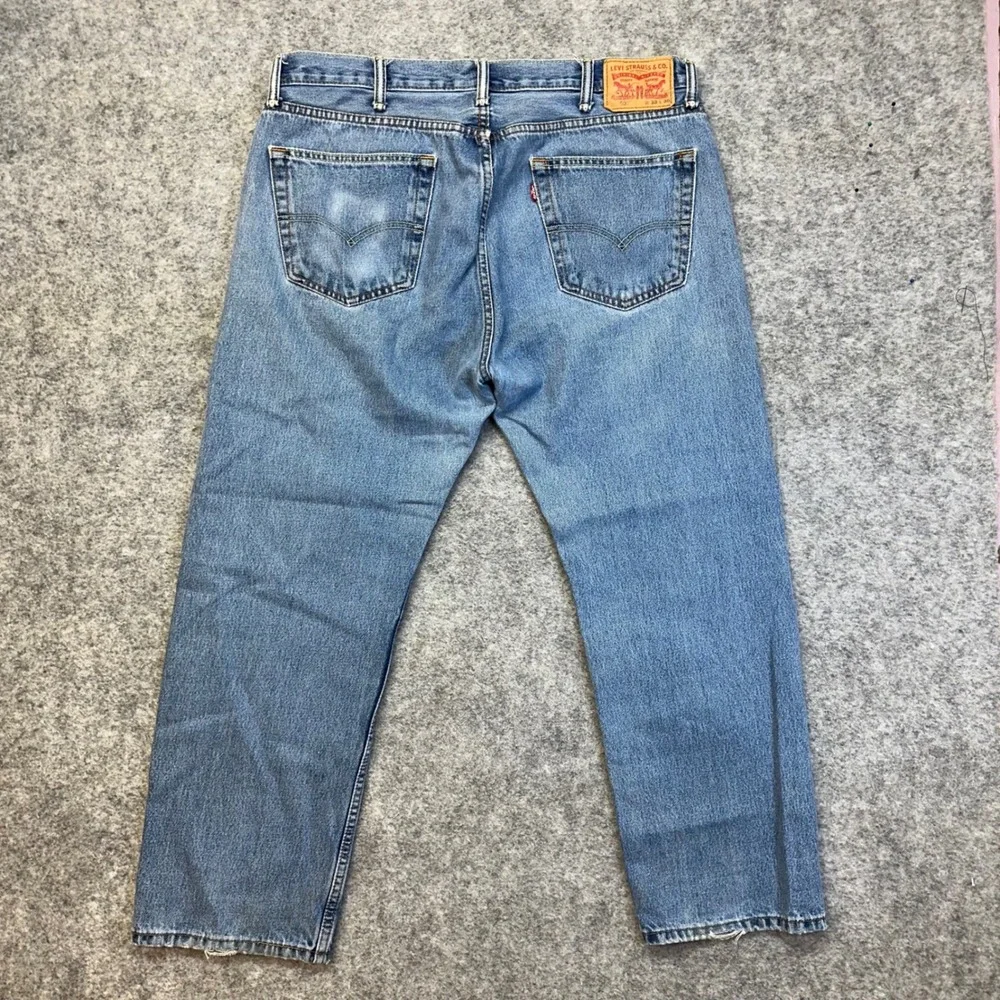 Lot of 3 Levi's 505 Straight Jeans Men's 38x30 Blue Denim Work Pants Bundle